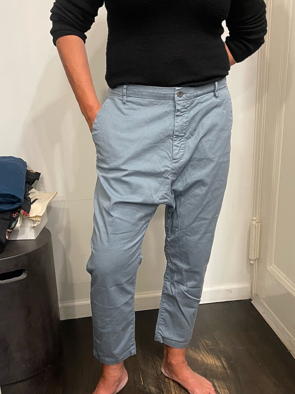 Mason’s icons Relaxed Malibu Jogger Light Blue Cotton Pant